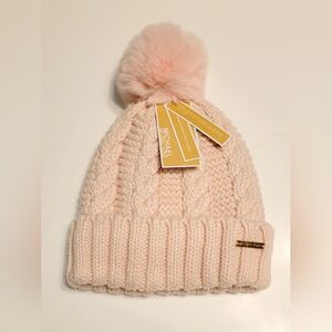 Michael Kors Pink Pom Beanie Hat